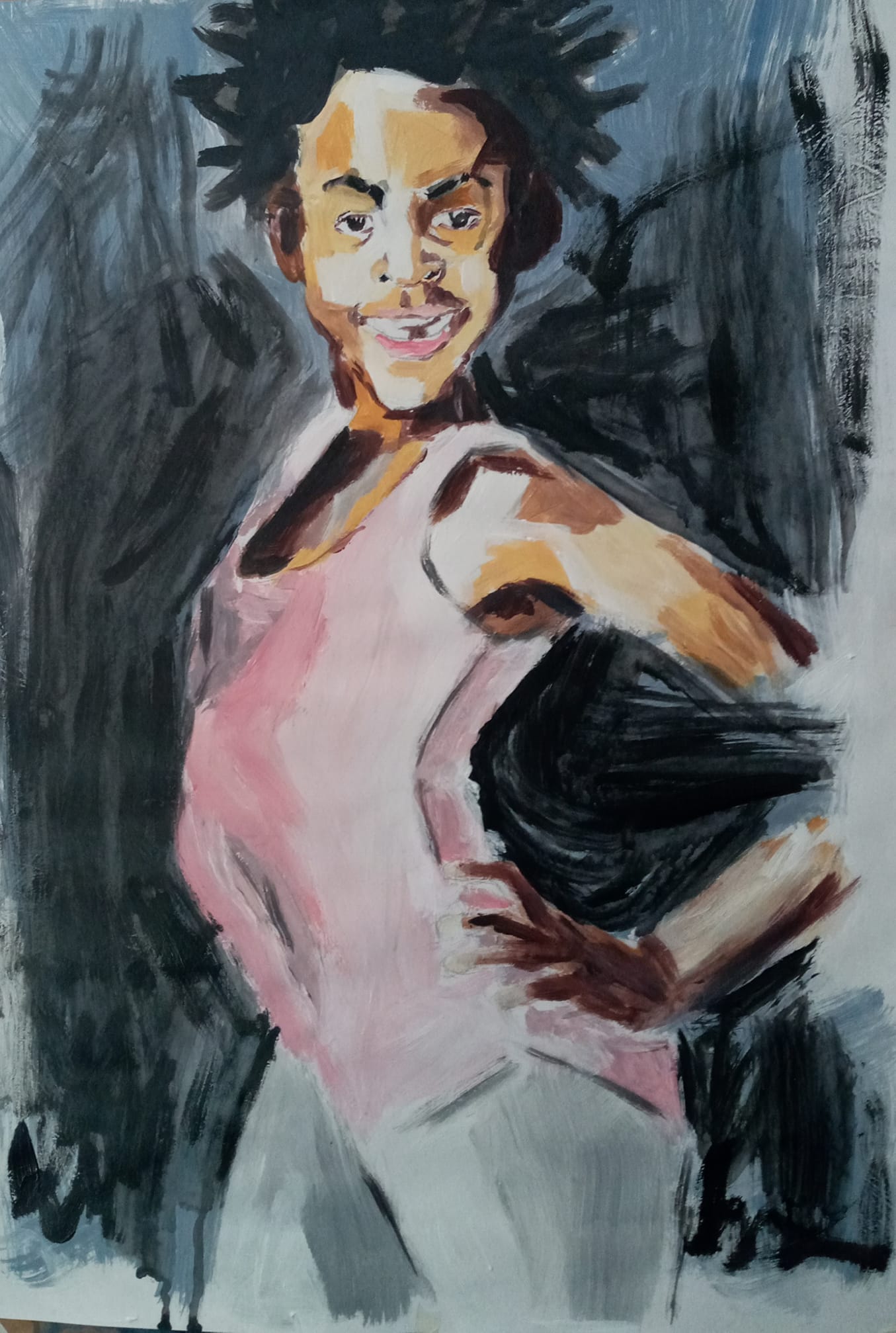 Ballet Dancing Girl Painting"